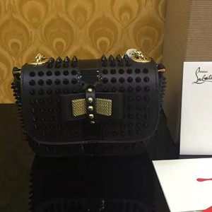 cl christian louboutin mini chain bag spiked