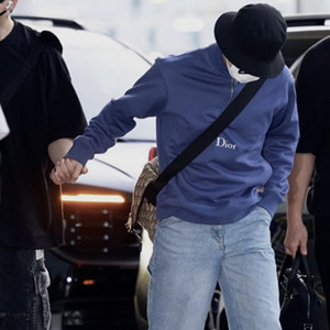 dior sweatshirt with zipped neckline