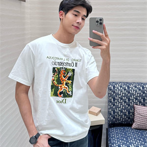 dior t-shirt with book cover embroidery and print,relaxed fit