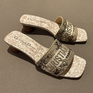 dior dway heeded slide shoes