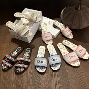 dior dway heeled slide shoes