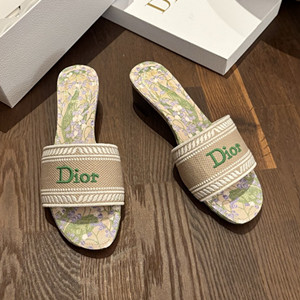 dior dway heeled slide shoes
