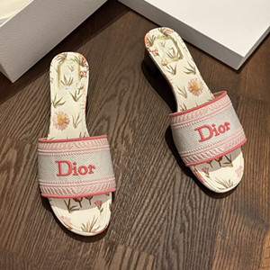 dior dway heeled slide shoes