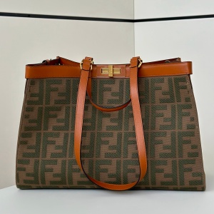 fendi ff jacquard large tote bag #8265a