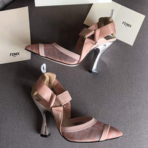 fendi 9.5cm colibri high-heeled slingbacks shoes