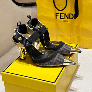 fendi colibri high-heeled slingbacks shoes
