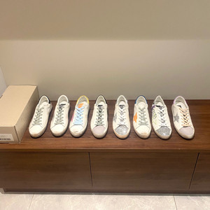ggdb golden goose white leather super-star sneakers shoes