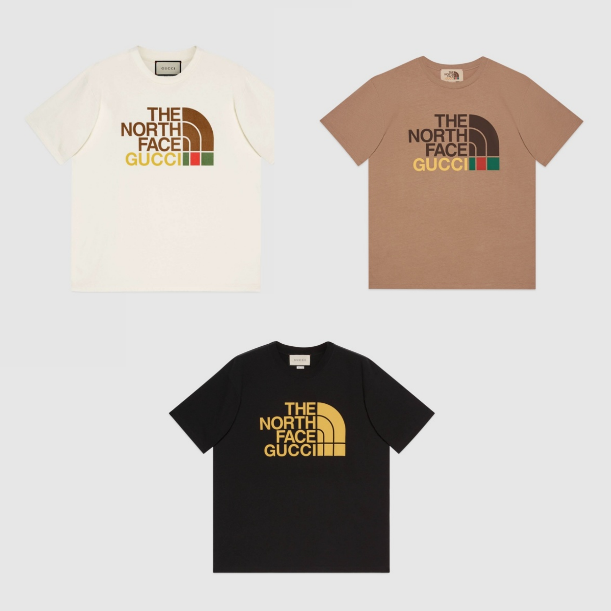 gucci x the north face co-branded t-shirt