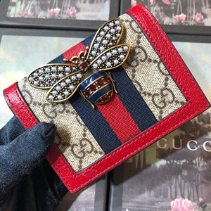 gucci queen margaret gg card case wallet #476072