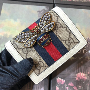 gucci queen margaret gg card case wallet #476072