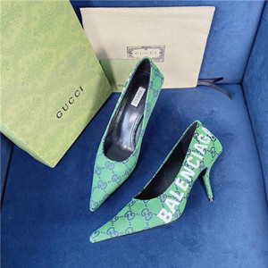 9A+ quality gucci women's the hacker project square knife pump shoes