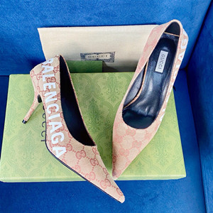 9A+ quality gucci women's the hacker project square knife pump shoes