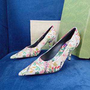 9A+ quality gucci women's the hacker project square knife pump shoes