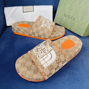 9A+ quality gucci x the north face gg slide shoes