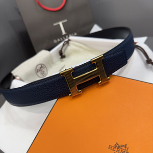 hermes 3.2/3.8cm saddle calfskin belt