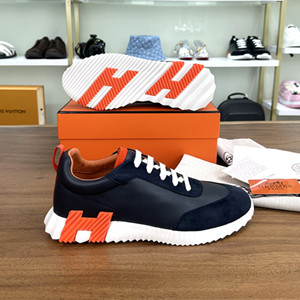 clear stock hermes men's bouncing sneaker shoes size:46