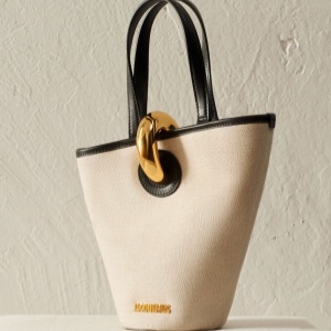 jacquemus asymmetric bucket bag