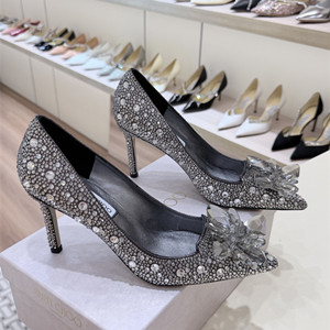 jimmy choo 8.5cm/10.5cm avril crystal covered pointy toe pumps