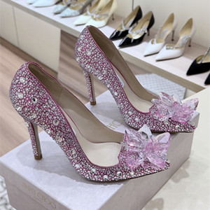 jimmy choo 8.5cm/10.5cm avril crystal covered pointy toe pumps