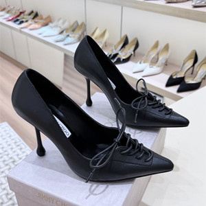 jimmy choo 9.5cm scarlett back nappa leather pumps