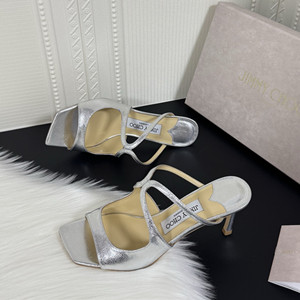 jimmy choo 7.5cm anise patent leather mules