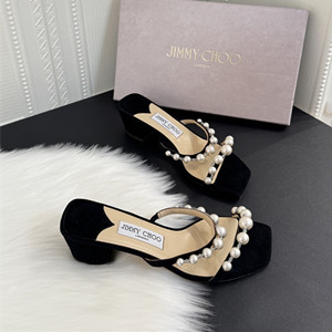 jimmy choo 4.5cm amara sandal with pearls