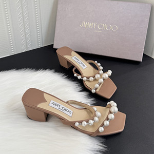 jimmy choo 4.5cm amara sandal with pearls
