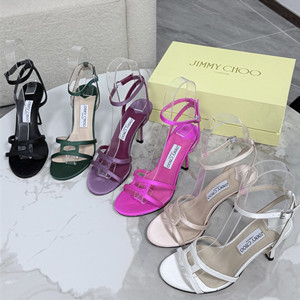 jimmy choo 10cm leo satin sandals shoes