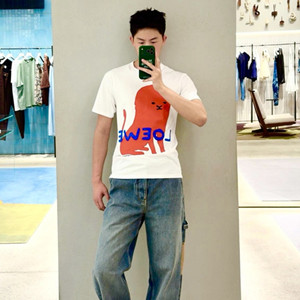 loewe regular fit t-shirt in cotton