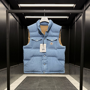 moncler ervional denim down vest