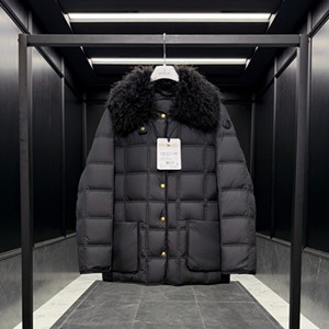 moncler cygnes belted short down jacket