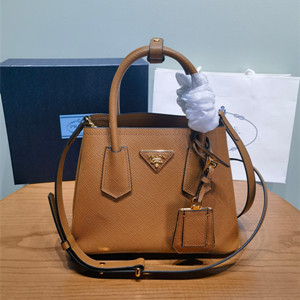 prada double small saffiano leather bag #1bg443