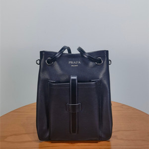 prada route leather shoulder bag #1bh288