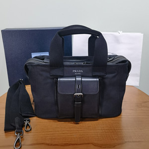 prada route medium canvas tote bag #1bg660