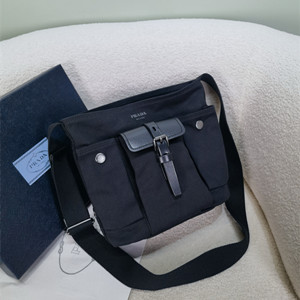 prada route mini canvas and leather bucket bag #1be106