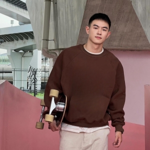 prada oversized cotton sweatshirt