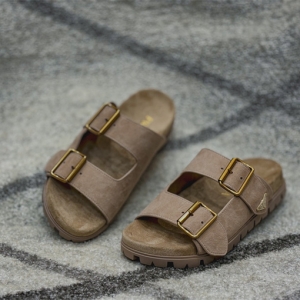 prada suede strap slides shoes