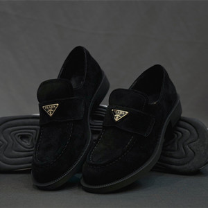 prada suede loafers shoes
