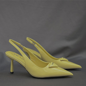 prada brushed leather slingback pumps shoes