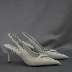 prada brushed leather slingback pumps shoes