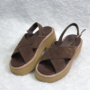 prada suede sandals shoes