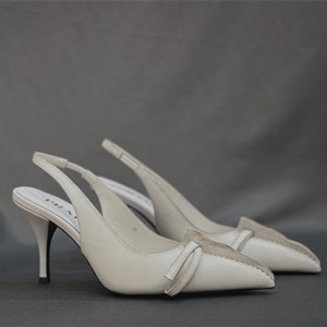 prada 8.5cm leather slingback pumps shoes