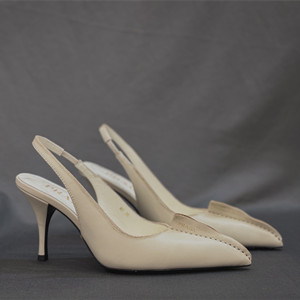 prada 8.5cm leather slingback pumps shoes
