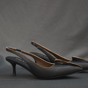 prada 4.5cm leather slingback pumps shoes