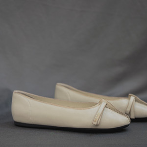 prada antiqued leather ballerinas shoes
