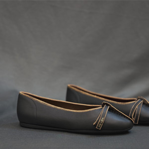 prada antiqued leather ballerinas shoes