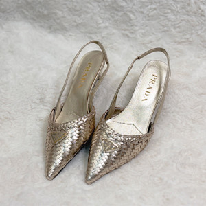 prada leather slingback pumps shoes