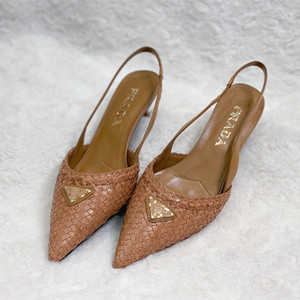 prada leather slingback pumps shoes