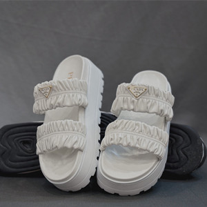 prada leather slides shoes