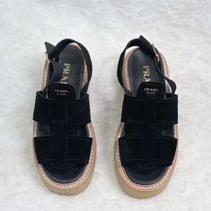 prada suede sandals shoes